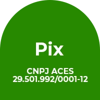 Doação via Pix para a ACES. CNPJ 29.501.992/0001-12.